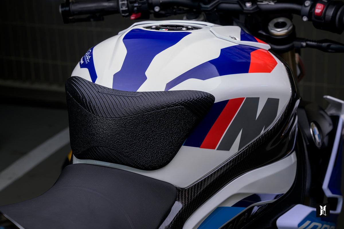 HARMONIZE EXT-SR RS support component for BMW S1000R, side profile view