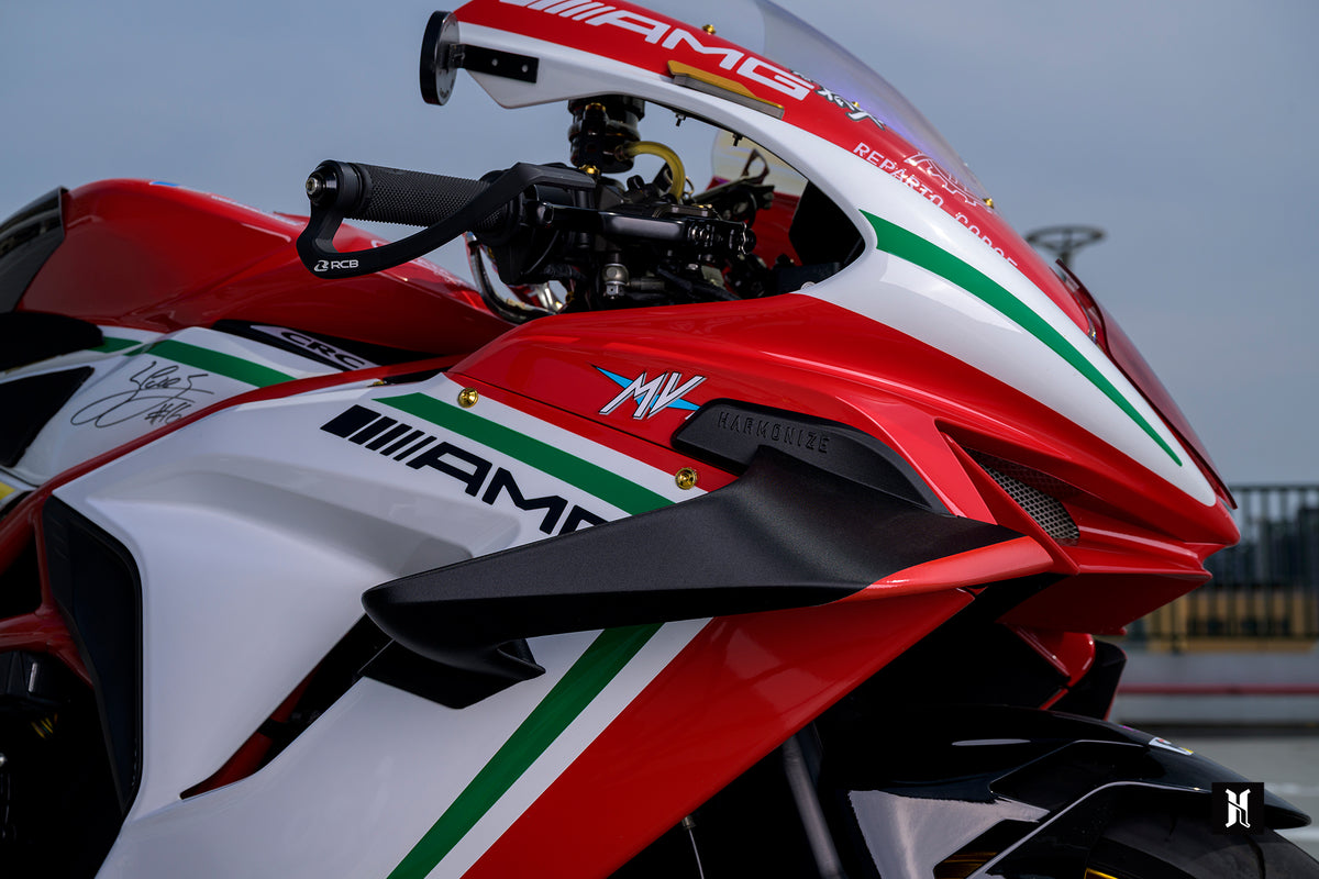 HARMONIZE HMN-F3 TS winglets for MV Agusta F3, side profile view