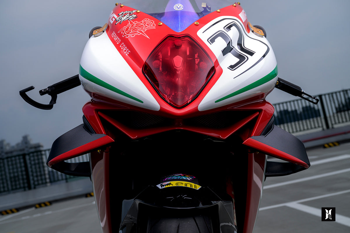 HARMONIZE HMN-F3 TS winglets installed on MV Agusta F3
