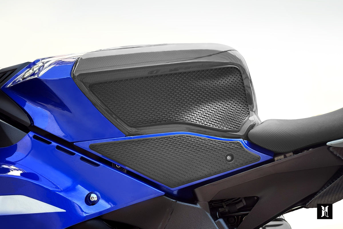 Close-up of HTP-R1TC MorphGrip gradient texture on TPU tank pad