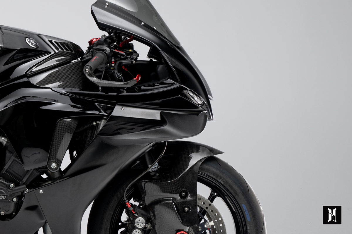 HARMONIZE HMZ-R1 winglet mounting detail for Yamaha YZF-R1
