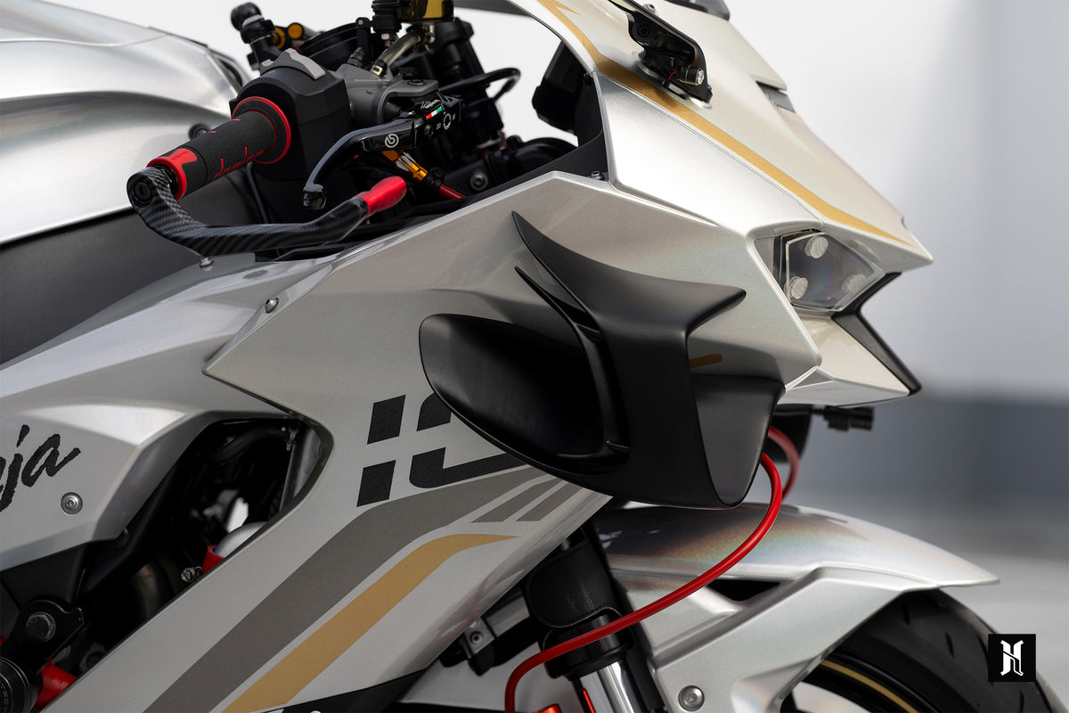 Close-up of HARMONIZE HMZ-ZX10R winglet profile