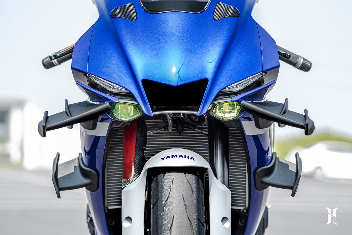 Mounting system of HARMONIZE winglet designed with MotoGP level aerodynamic engineering principles