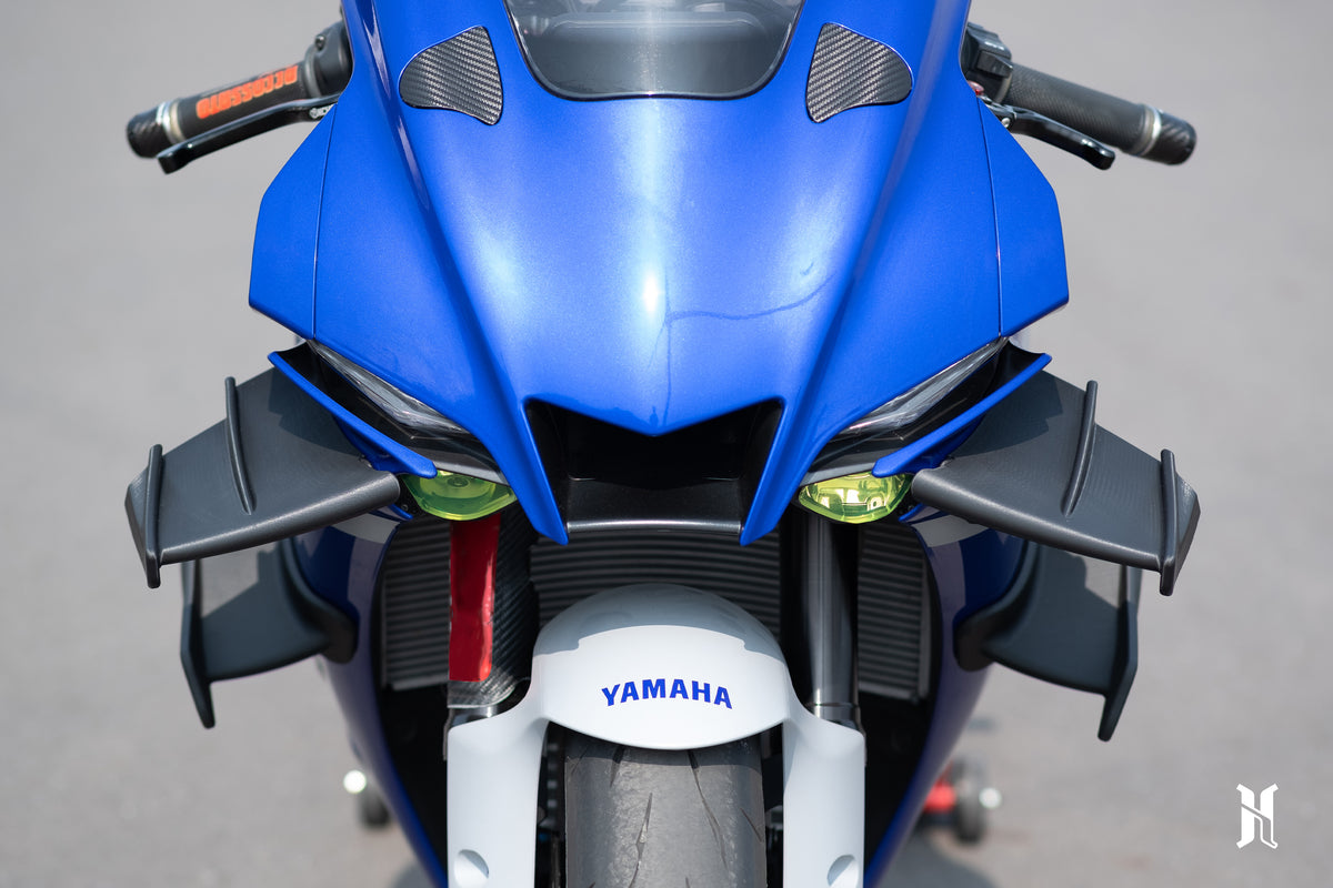 aerodynamic curvature of HARMONIZE winglet engineered with MotoGP style downforce performance