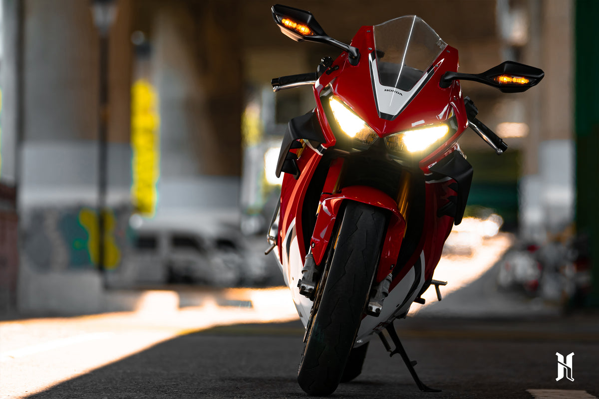 Honda CBR1000RR SC77 fitted with winglets to improve airflow control and high-speed stability